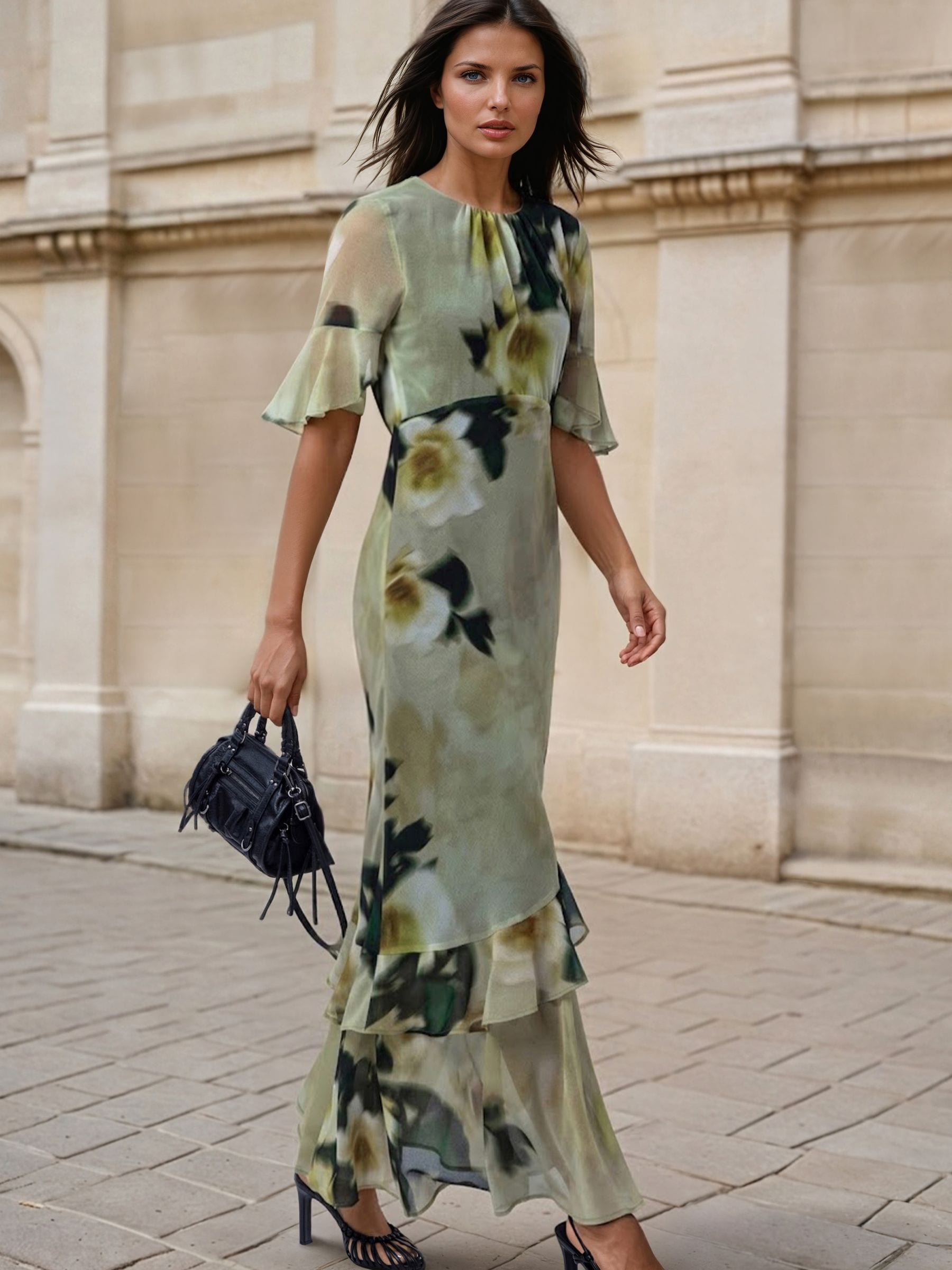 new look green tea dress Buy Religion Green/Yellow Floral Liv column Maxi Occasion from Next USA Gatsby Prom Dresses