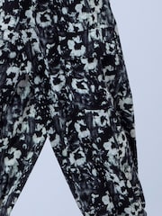 Religion Black Floral Ash Cuffed Balloon Floral Trousers - Image 8 of 8