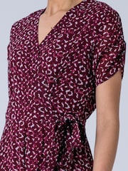 Religion Purple Solstice Wrap Maxi Occasion Dress in Polka Dot Print in Port – 2-Way Styling - Image 8 of 8