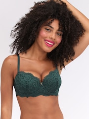 Boux Avenue Green Emma Lace Balconette Bra - Image 1 of 5