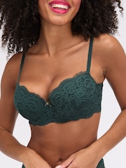 Boux Avenue Green Emma Lace Balconette Bra - Image 3 of 5