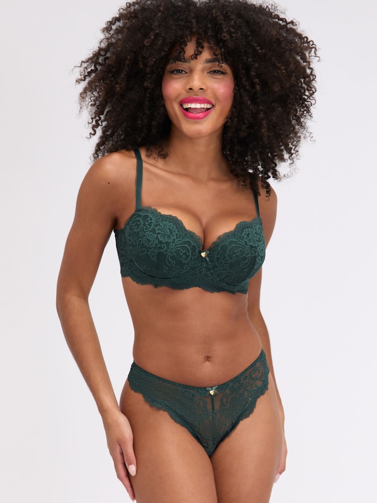 Boux Avenue Green Emma Lace Balconette Bra - Image 6 of 6 Boux Avenue Green Emma Lace Balconette Bra - Image 6 of 6