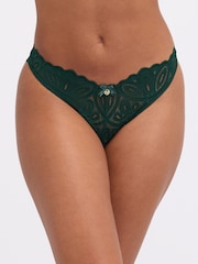 Boux Avenue Green Brief Carmel Lace Briefs - Image 1 of 5
