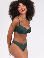 Boux Avenue Green Thong Emma Lace Knickers - Image 4 of 4