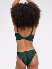 Boux Avenue Green Carmel Lace Plunge Bra - Image 2 of 6