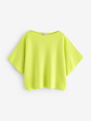 JD Williams Green Lime Batwing Knitted Jumper - Image 5 of 5