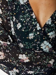 Schwarz - Zibi London Plissiertes Maxikleid - Bild 5 von 5