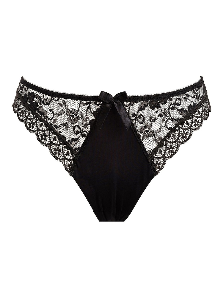 Pour Moi Black Brazilian Rebel Brazilian Knicker - Image 1 of 3