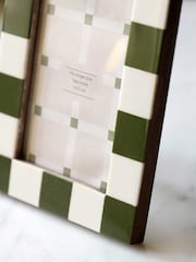 Gallery Home Green Checkered Photo Frame - Image 2 of 5