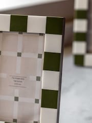Gallery Home Green Checkered Photo Frame - Image 3 of 5