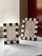 Gallery Home Green Checkered Photo Frame - Image 4 of 5