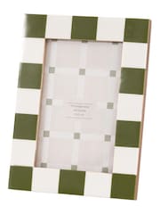 Gallery Home Green Checkered Photo Frame - Image 5 of 5