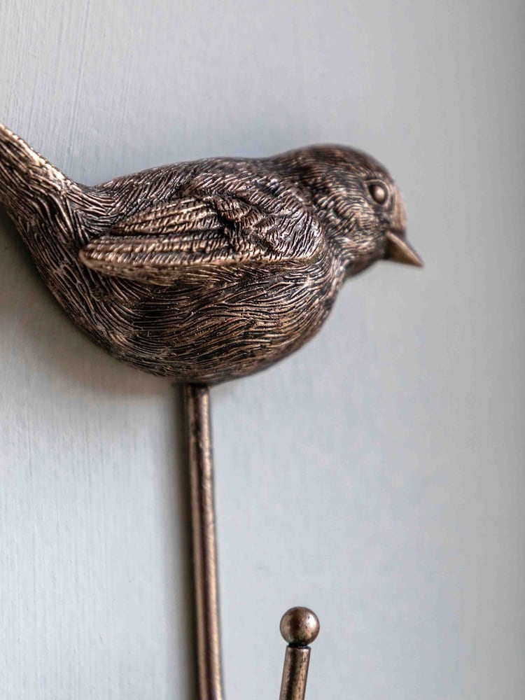 Gallery Home Gold Bird Wall Hook - Image 2 of 5 Gallery Home Gold Bird Wall Hook - Image 2 of 5