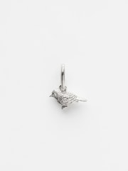 Carrie Elizabeth Silver Tone Robin Charm - Image 1 of 4