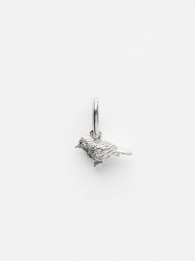 Carrie Elizabeth Silver Tone Robin Charm - Image 1 of 4
