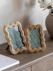 Gallery Home Gold Wavy Photo Frame - Image 4 of 5