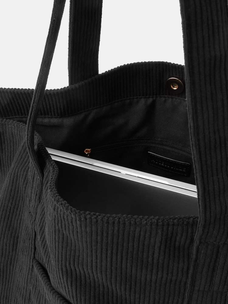 Accessorize Black Corduroy Shopper Bag - Image 4 of 4