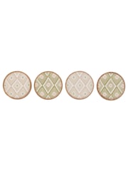 Gallery Home Natural Motif Mango Wood Coaster - Image 1 of 1