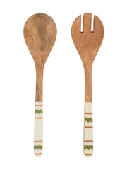 Gallery Home Natural Mango Wood Salad Servers - Image 1 of 1