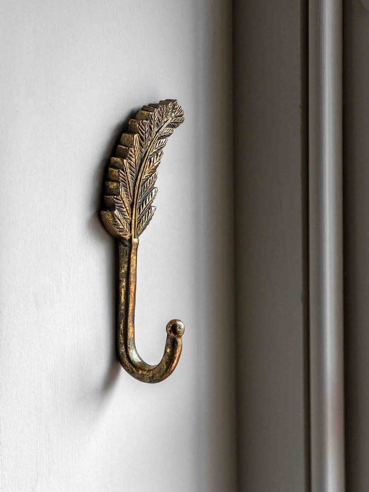 Gallery Home Gold Leaf Wall Hook - Image 1 of 6 Gallery Home Gold Leaf Wall Hook - Image 1 of 6