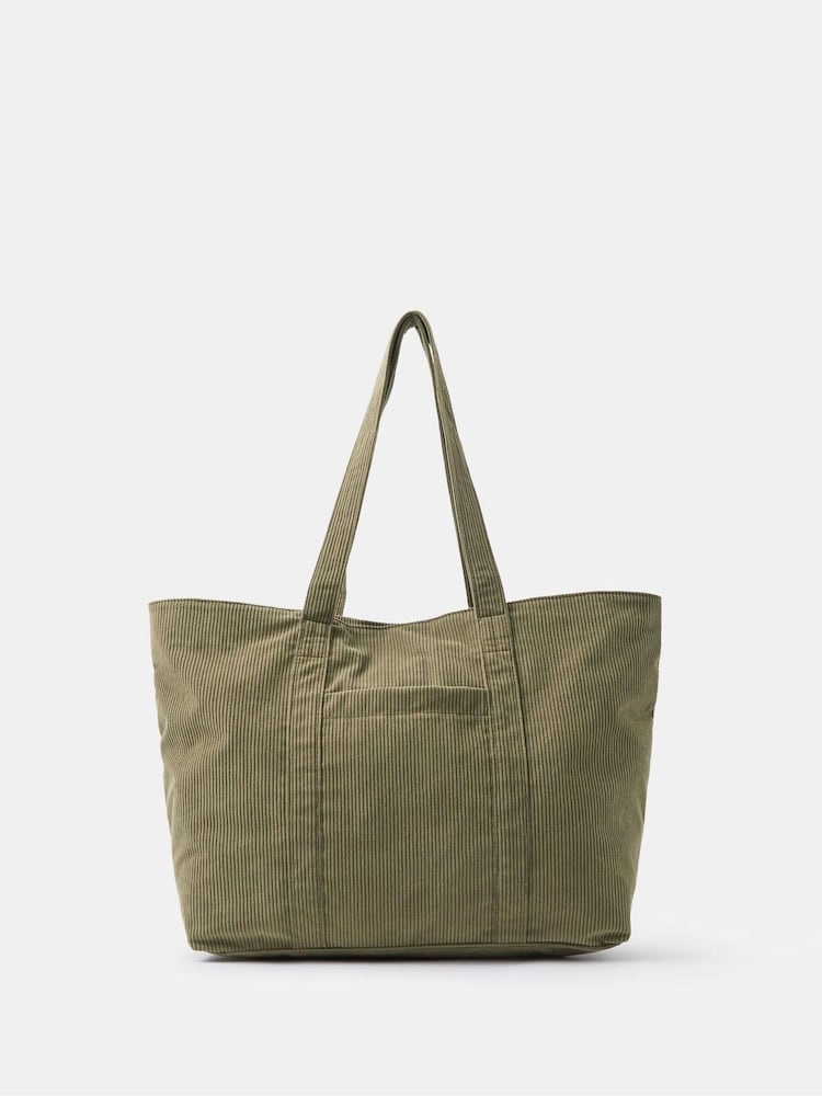 Accessorize Green Corduroy Shopper Bag - Image 2 of 3