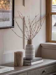 Gallery Home Brown Orchids in Moss: Dot Pot - Image 1 of 6