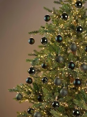 Decoris Pine Green Set of 45 Glass Christmas Baubles - Image 1 of 3