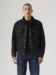Levi's® Black Type Iii Sherpa Trucker Jacket - Image 1 of 5