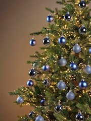 Decoris Blue Dawn Set of 45 Glass Christmas Baubles - Image 1 of 3