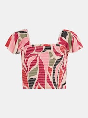Свободный кроп-топ с абстрактным принтом Accessorize - Изображение 4 4