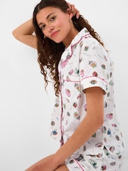 Accessorize Kort kaffe Print Pyjamas-sett - Bilde 2 av 4