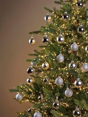 Decoris Silver Tone Set of 45 Glass Christmas Baubles - Image 1 of 3