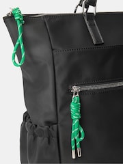 Accessorize Black Olivia Top Handle Nylon Laptop Backpack - Image 4 of 4
