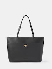 Accessorize Black Twistlock Laptop Tote Bag - Image 1 of 4
