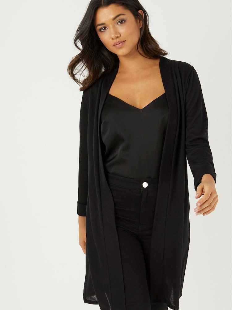 Lipsy Black Longline Cardigan - Image 1 of 4