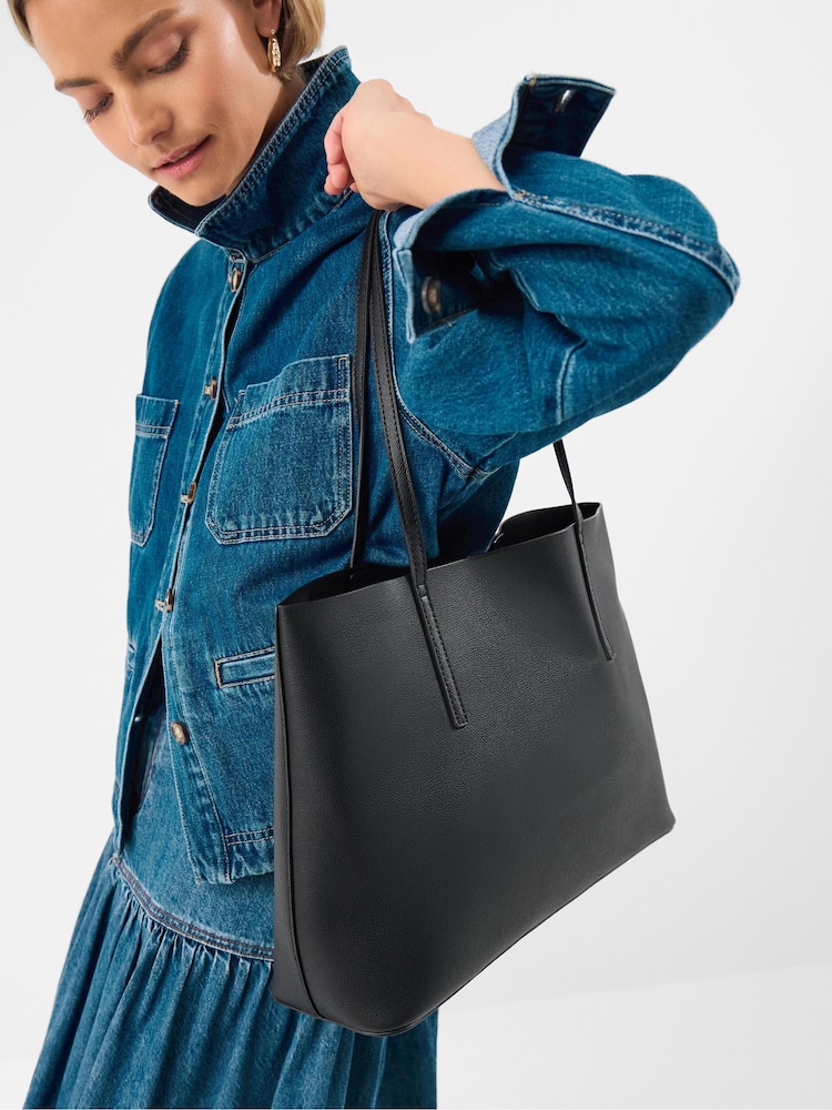 Accessorize Black Lee Laptop Tote Bag - Image 1 of 3 Accessorize Black Lee Laptop Tote Bag - Image 1 of 3