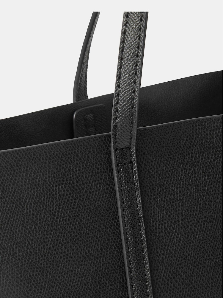 Accessorize Black Lee Laptop Tote Bag - Image 3 of 3 Accessorize Black Lee Laptop Tote Bag - Image 3 of 3