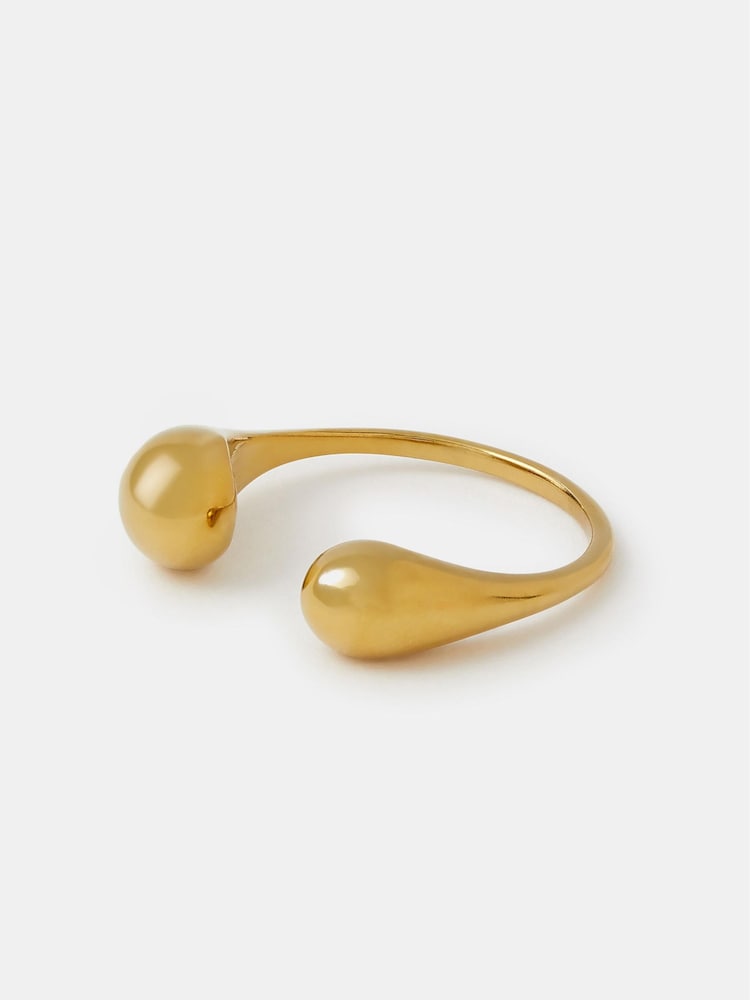 Accessorize Gold Stainless Steel Open Adjustable Ring - Image 1 of 1 Accessorize Gold Stainless Steel Open Adjustable Ring - Image 1 of 1