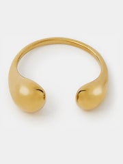 Accessorize Gold Stainless Steel Open Adjustable Ring - Image 2 of 3