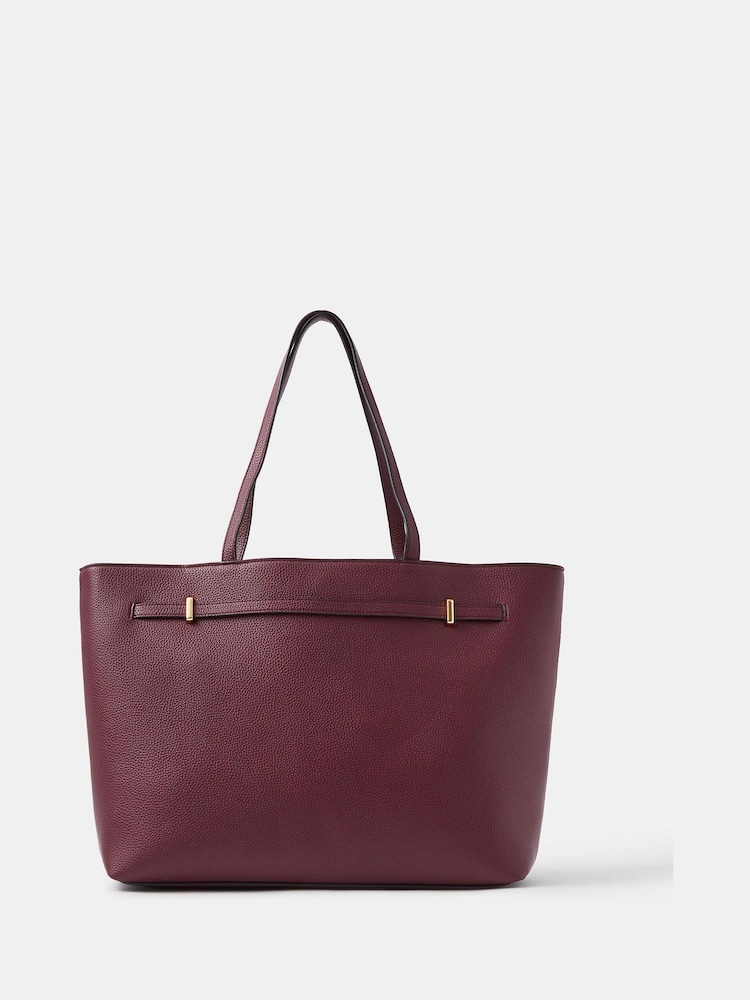 Rojo - Bolso tote para portátil Accessorize Bianca - Imagen 2 de 4