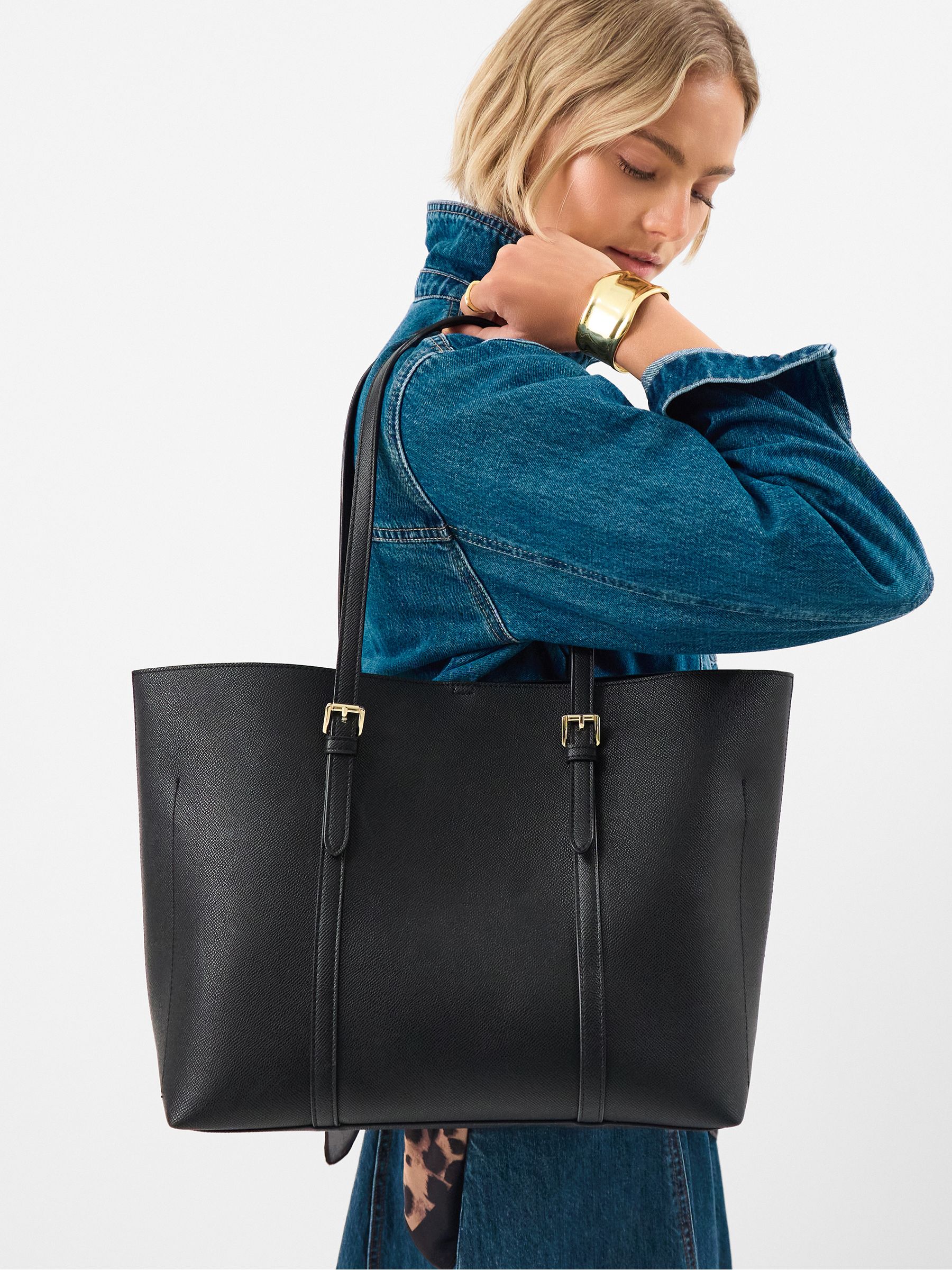 Buy Accessorize Black Buckle Strap Laptop Tote Bag from Next Canada