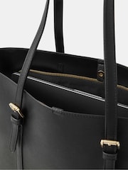 Accessorize Black Buckle Strap Laptop Tote Bag - Image 4 of 4