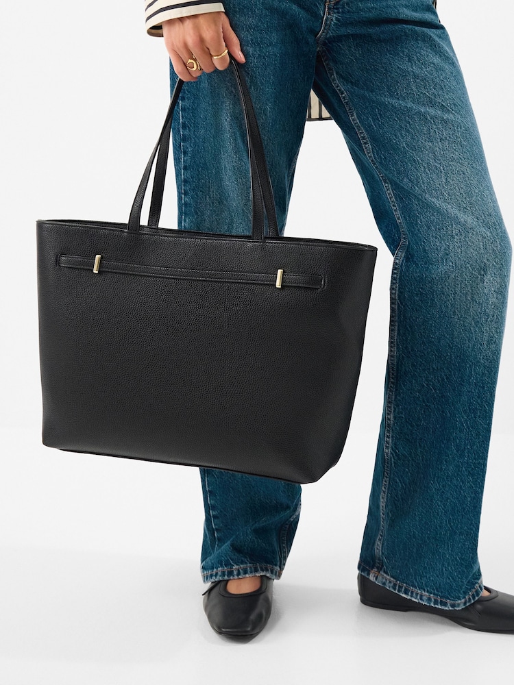 Negro - Bolso tote para portátil Accessorize Bianca - Imagen 1 de 4