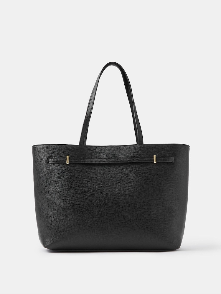 Negro - Bolso tote para portátil Accessorize Bianca - Imagen 2 de 4