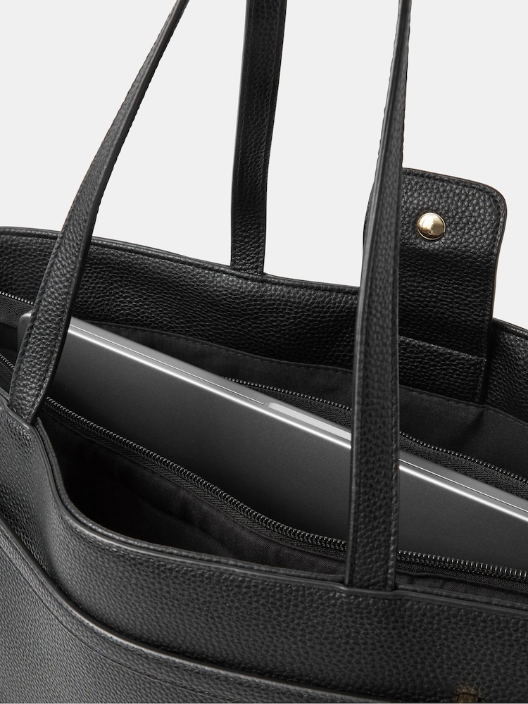 Negro - Bolso tote para portátil Accessorize Bianca - Imagen 4 de 4