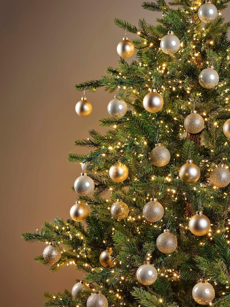 Decoris Pearl Tone Set of 45 Glass Christmas Baubles - Image 1 of 3 Decoris Pearl Tone Set of 45 Glass Christmas Baubles - Image 1 of 3