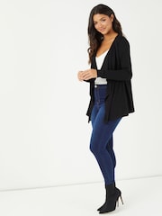 Lipsy Black Waterfall Cardigan - Image 3 of 4