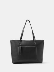 Accessorize Black Rachel Zip Front Laptop Tote Bag - Image 1 of 4