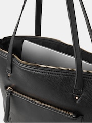 Accessorize Black Rachel Zip Front Laptop Tote Bag - Image 3 of 4