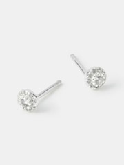 Accessorize 925 Sterling Silver Halo Stud Earrings - Image 1 of 2